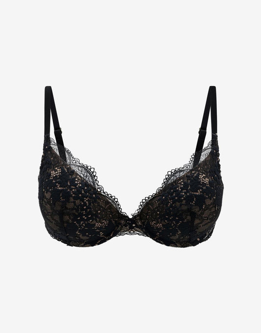 All Day Lace Push-Up Bra Noir Braelia - vue 1