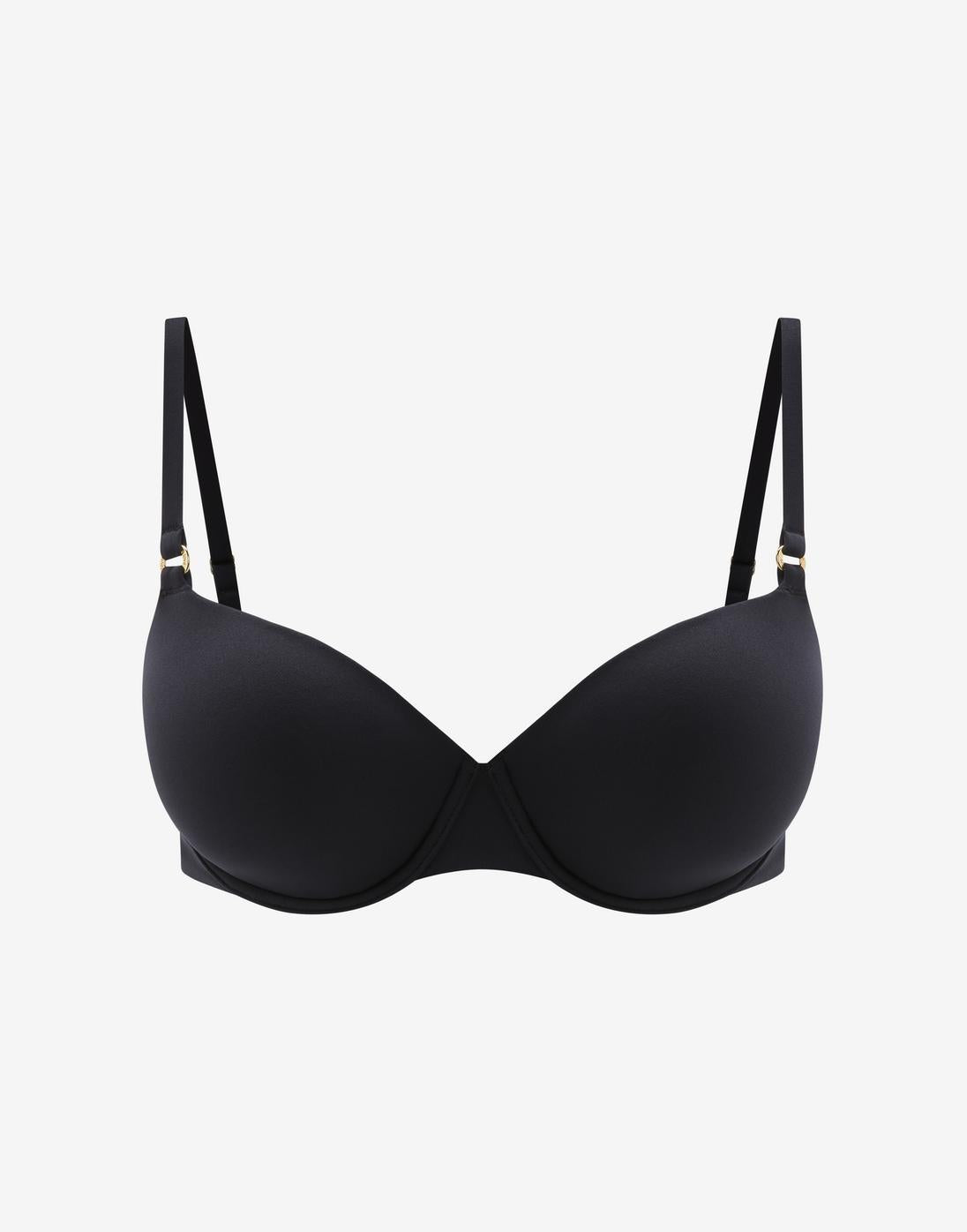 Swim Demi Cup Bikini Top Noir Braelia - vue 1