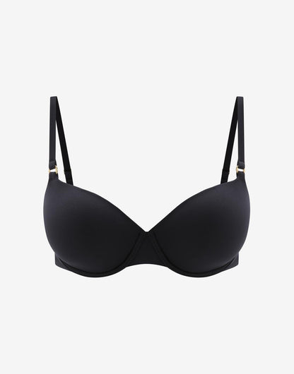 Swim Demi Cup Bikini Top Noir Braelia - vue 1