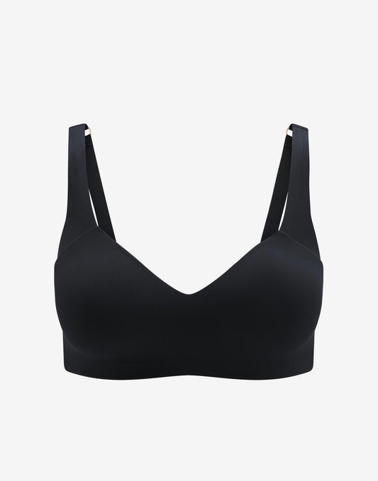 ComfortStretch Smoothing Wireless Bra Noir Braelia - vue 1