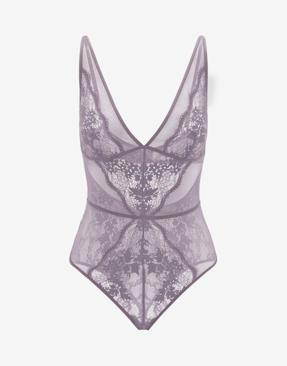 All Day Lace Unlined Bodysuit Lilas doux Braelia - vue 1