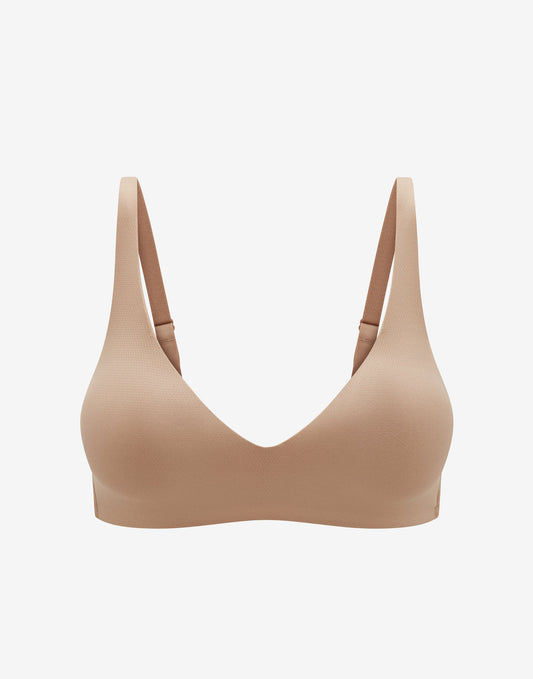 Thermoregulating TempSync™  Wireless Plunge Bra Macaron Braelia - vue 1