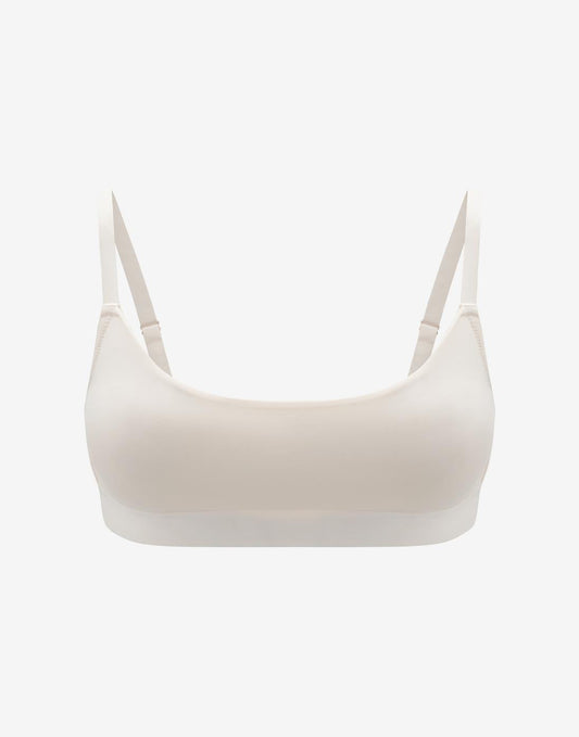Organic Cloud Cotton Scoop Bralette Sel de mer Braelia - vue 1