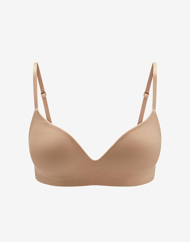 Zero Edge™  Wireless Push-Up Bra Taupe Braelia - vue 1