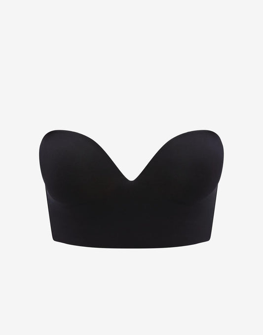 Zero Edge™  Strapless Bustier Bra Noir Braelia - vue 1