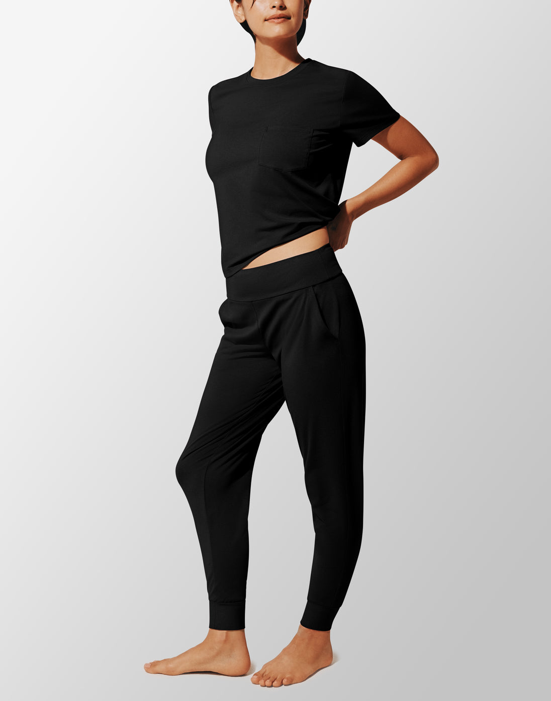 WonderKnit™  Pajama Set Noir Braelia - vue 2