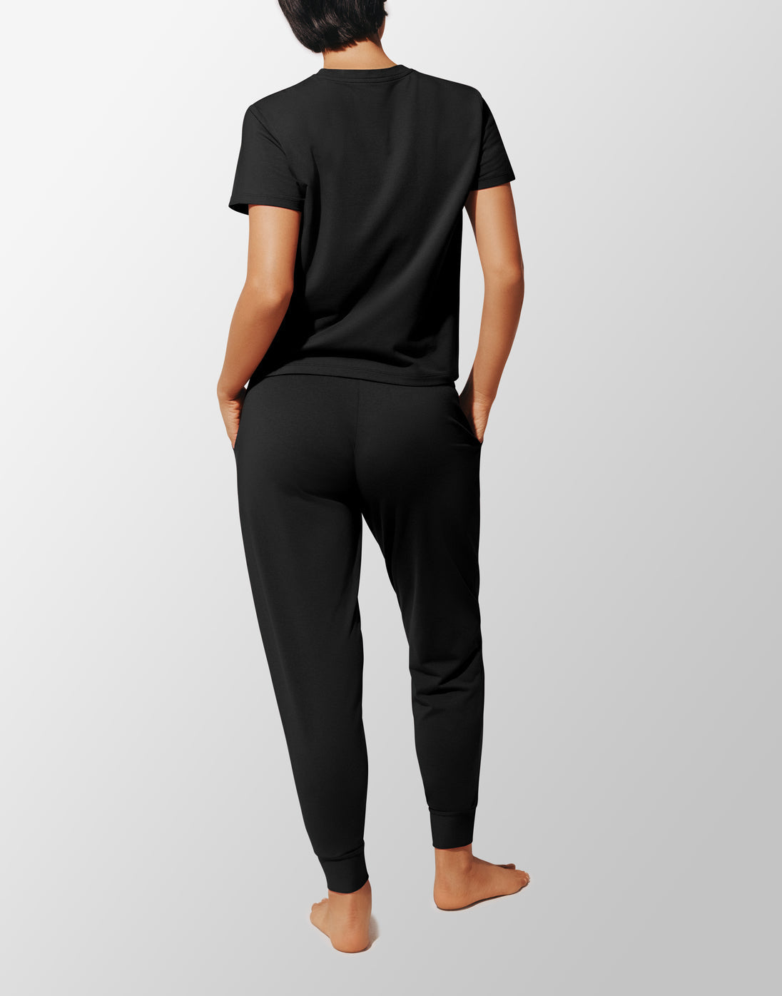 WonderKnit™  Pajama Set Noir Braelia - vue 3