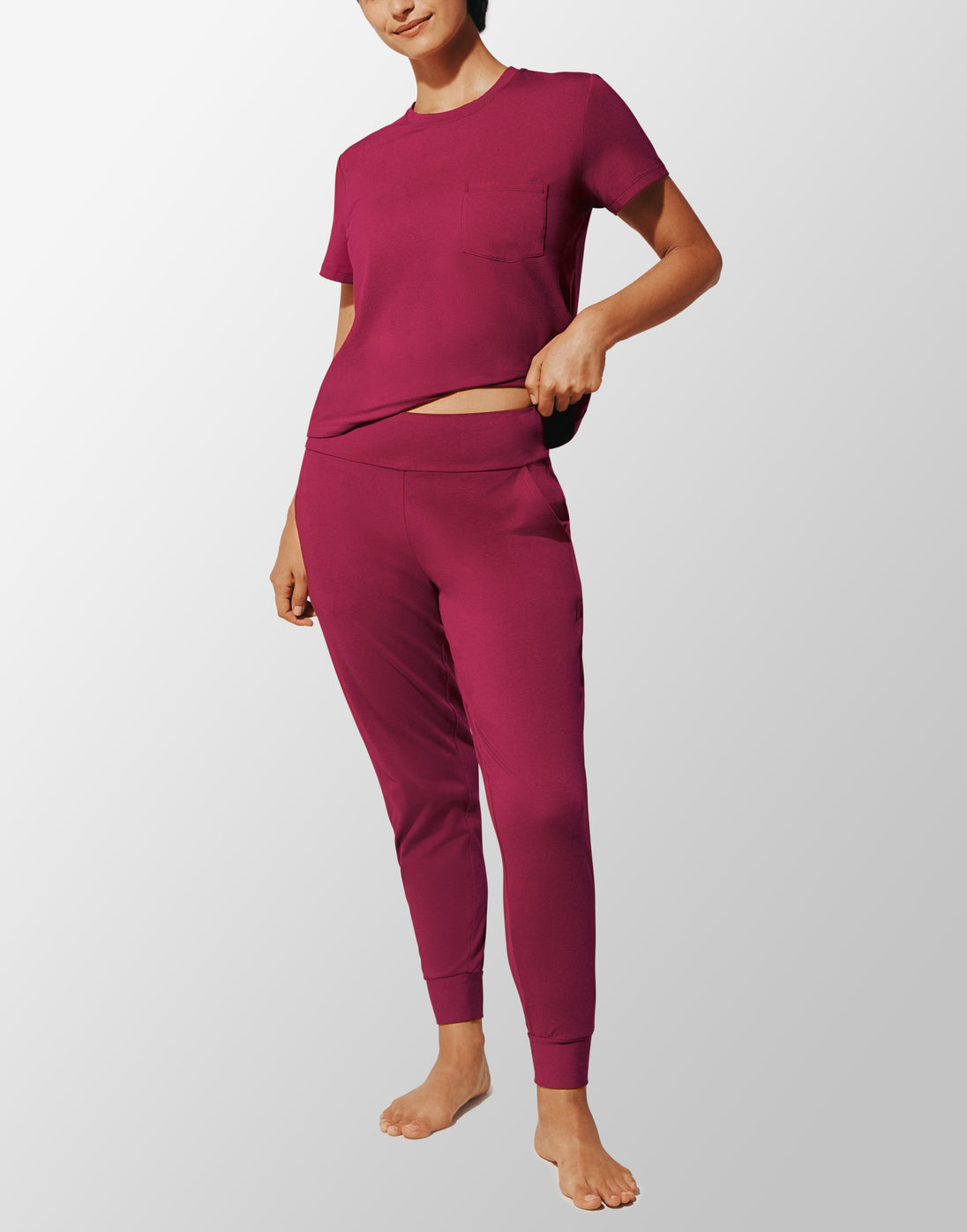 WonderKnit™  Pajama Set Rubis Braelia - vue 1