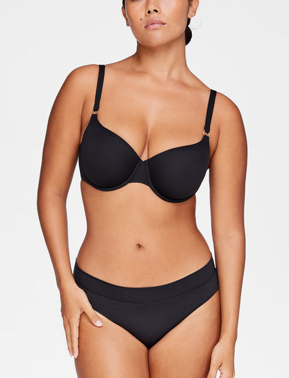 Swim Demi Cup Bikini Top Noir Braelia - vue 2