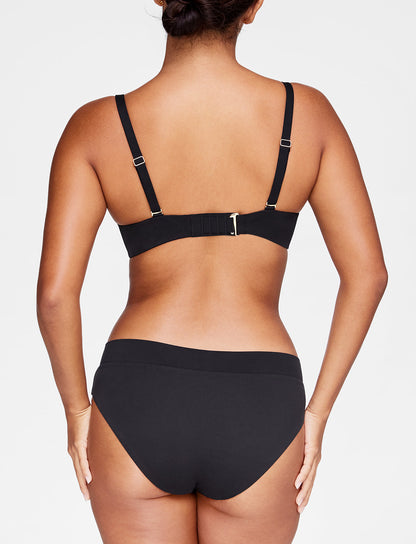Swim Demi Cup Bikini Top Noir Braelia - vue 4