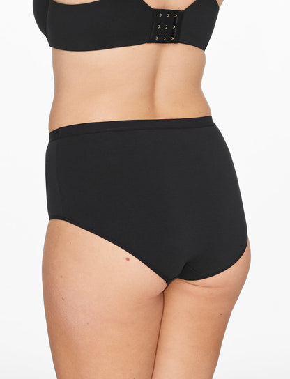Organic Cloud Cotton Brief Noir Braelia - vue 2
