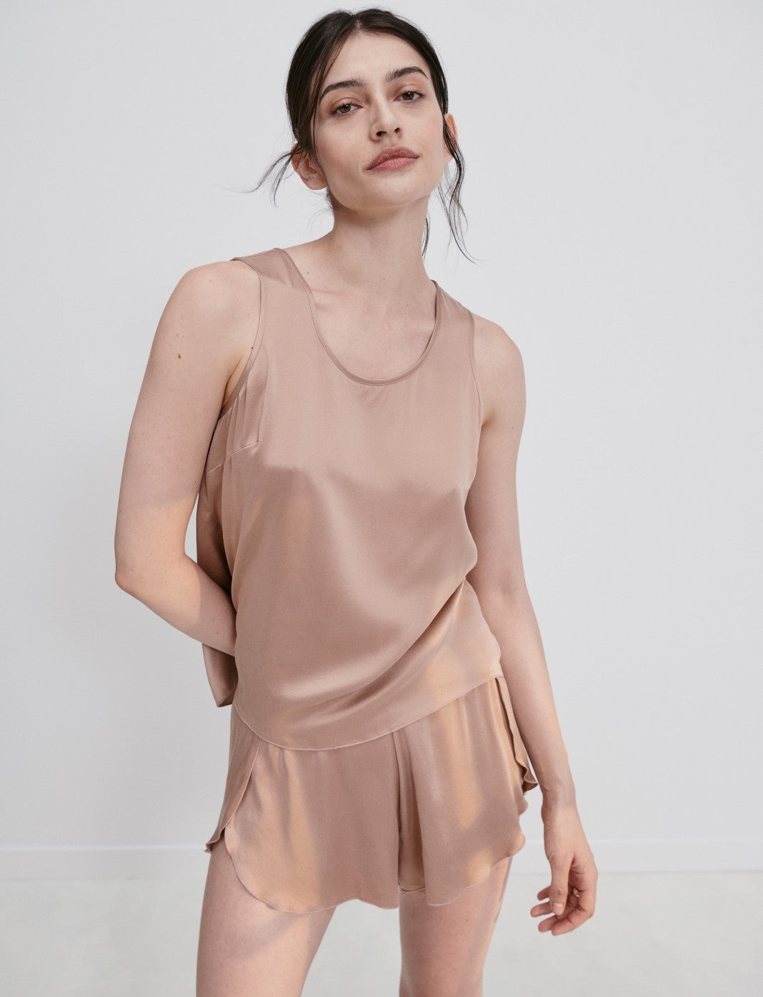 Washable Tank Silk Set Sable doré Braelia - vue 3