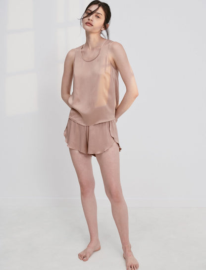 Washable Tank Silk Set Sable doré Braelia - vue 2